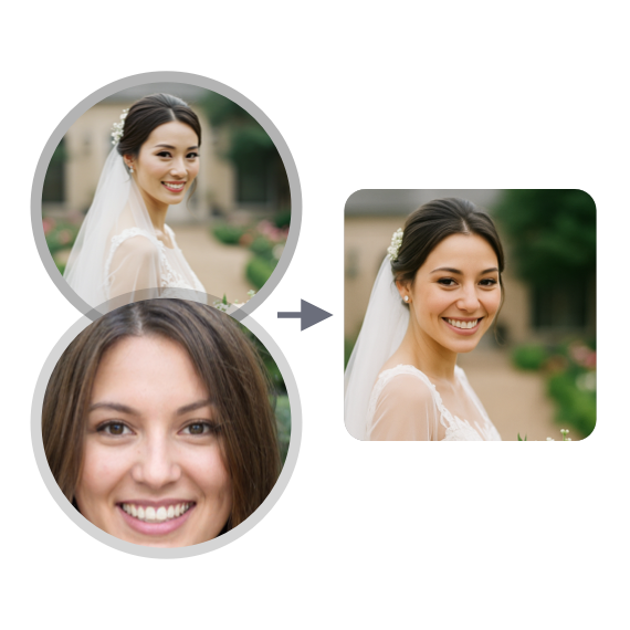 Замена лица на фото