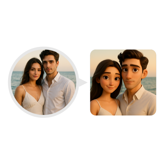 Сделать фото в стиле Pixar